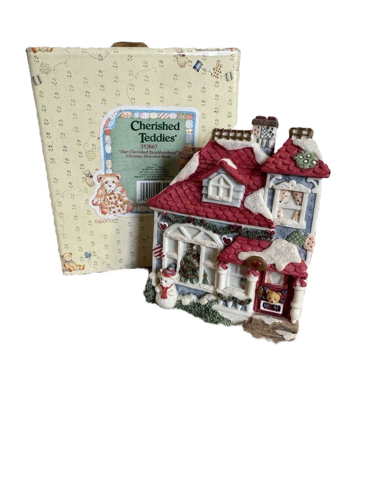 Cherished Teddies 1998 Neighborhood Christmas House 352667 image 4