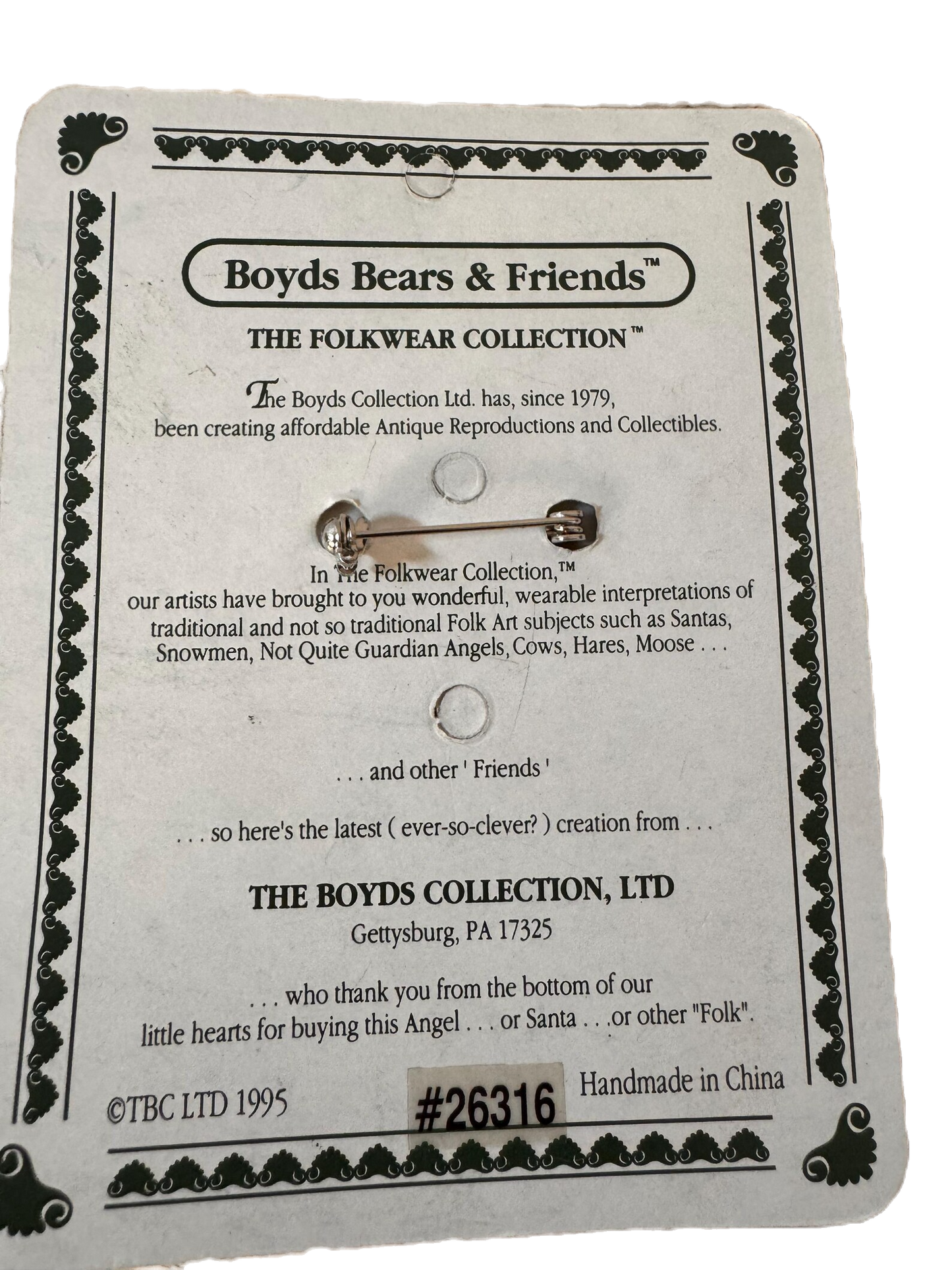 Boyds Pin Folkwear Slurp 5 cents a Lick 26316 image 2