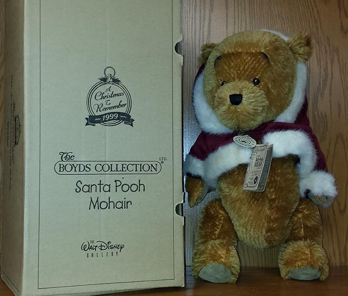 Boyds Disney Mohair Collection Disney Santa Pooh LE of 600 Mohair #94959DS image 4