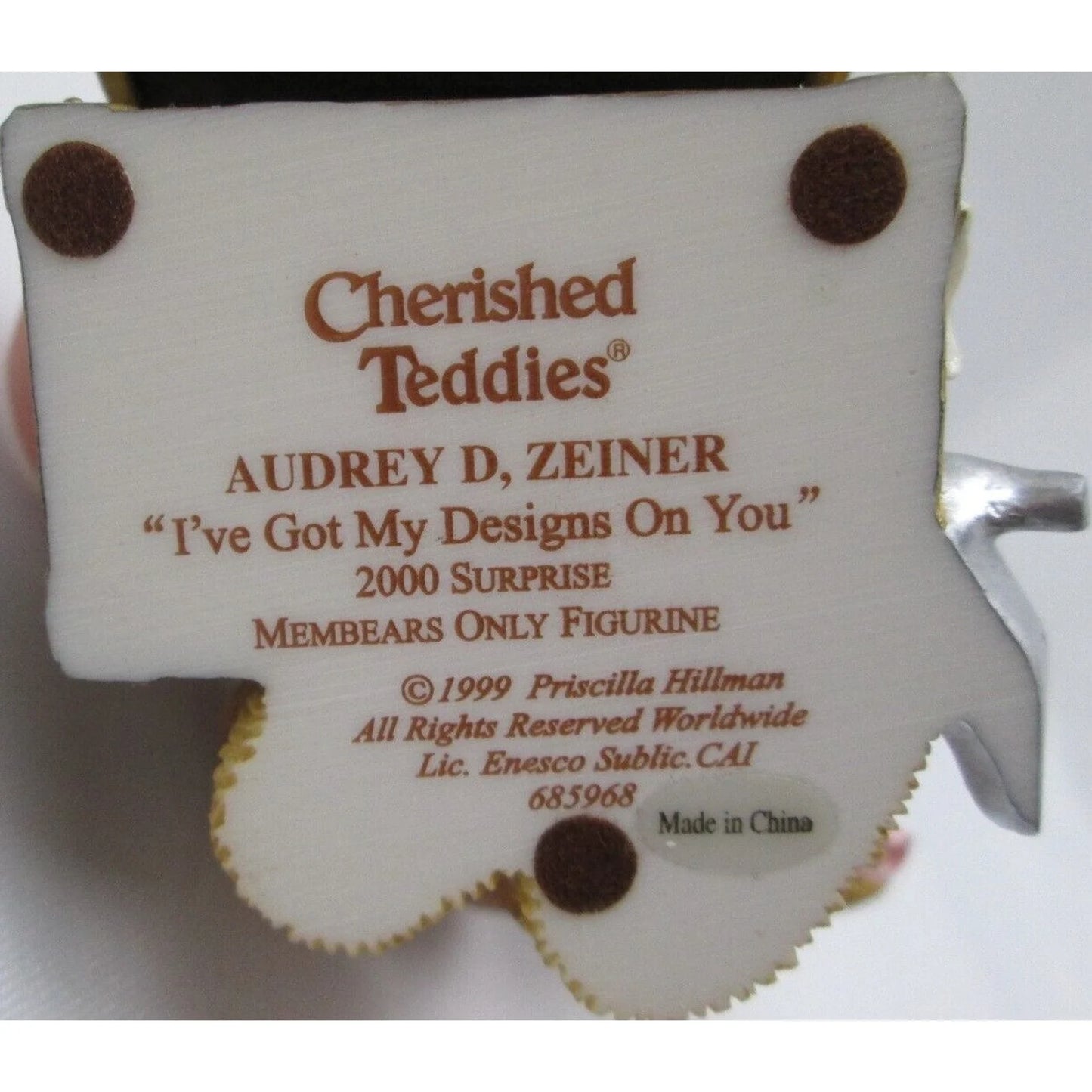 Cherished Teddies Audrey D. Zeiner I've Got My Designs On You #685968 image 6