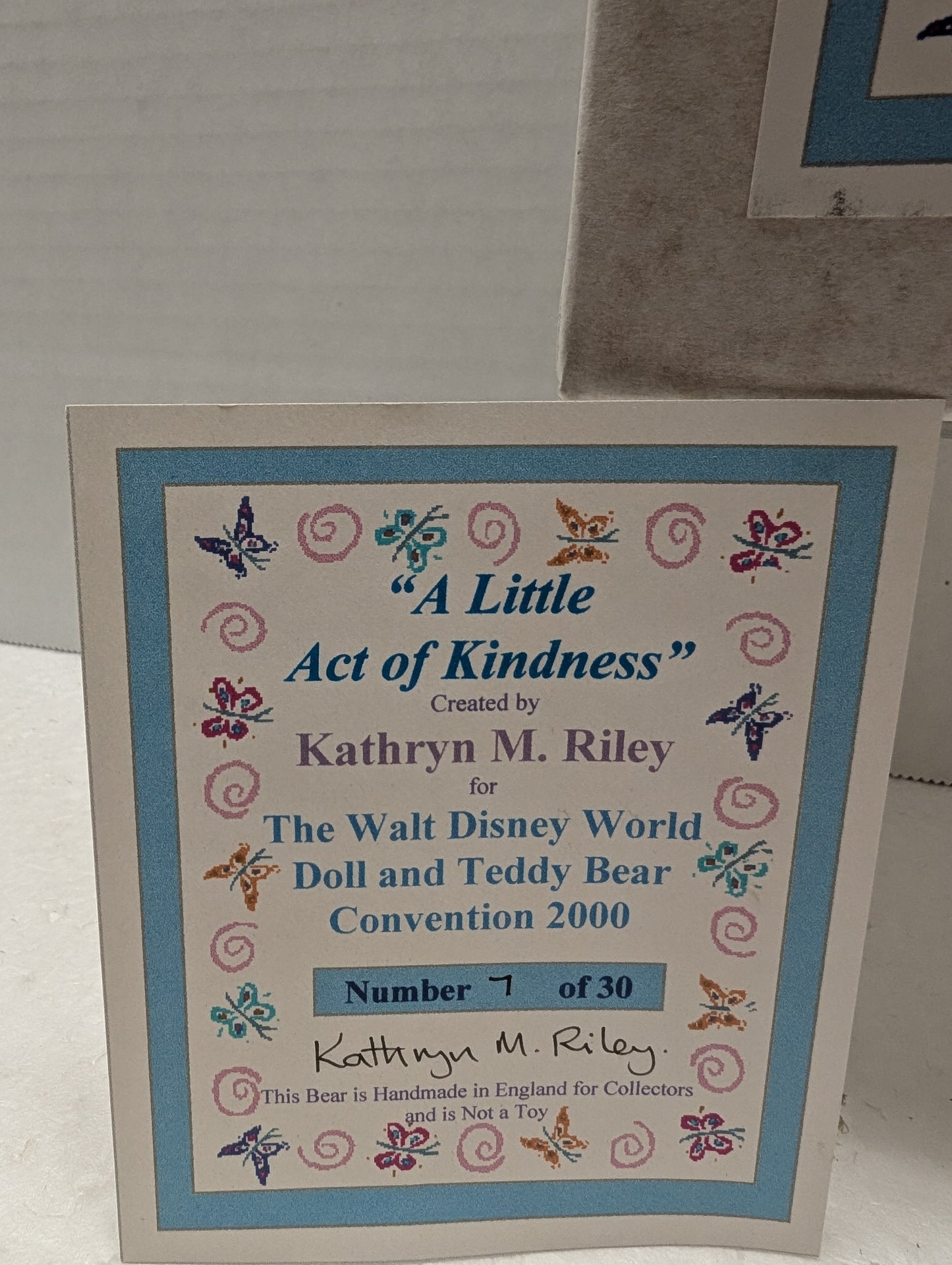 Kathryn Riley Artist Bear " A Little Act of Kindness" image 14