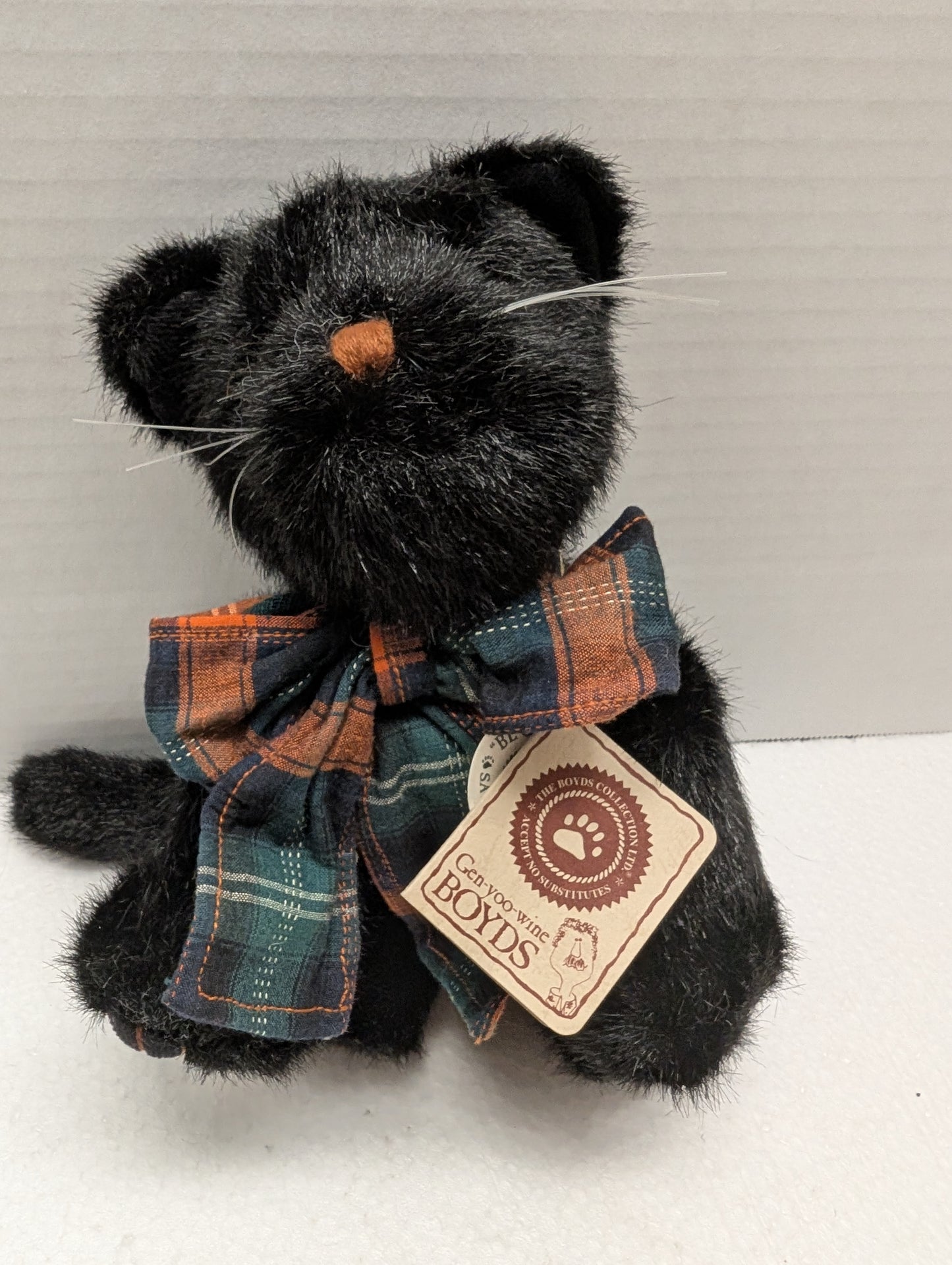 Boyds Plush Cat Sooty P. Pussyfoot 7" 574200 image 5