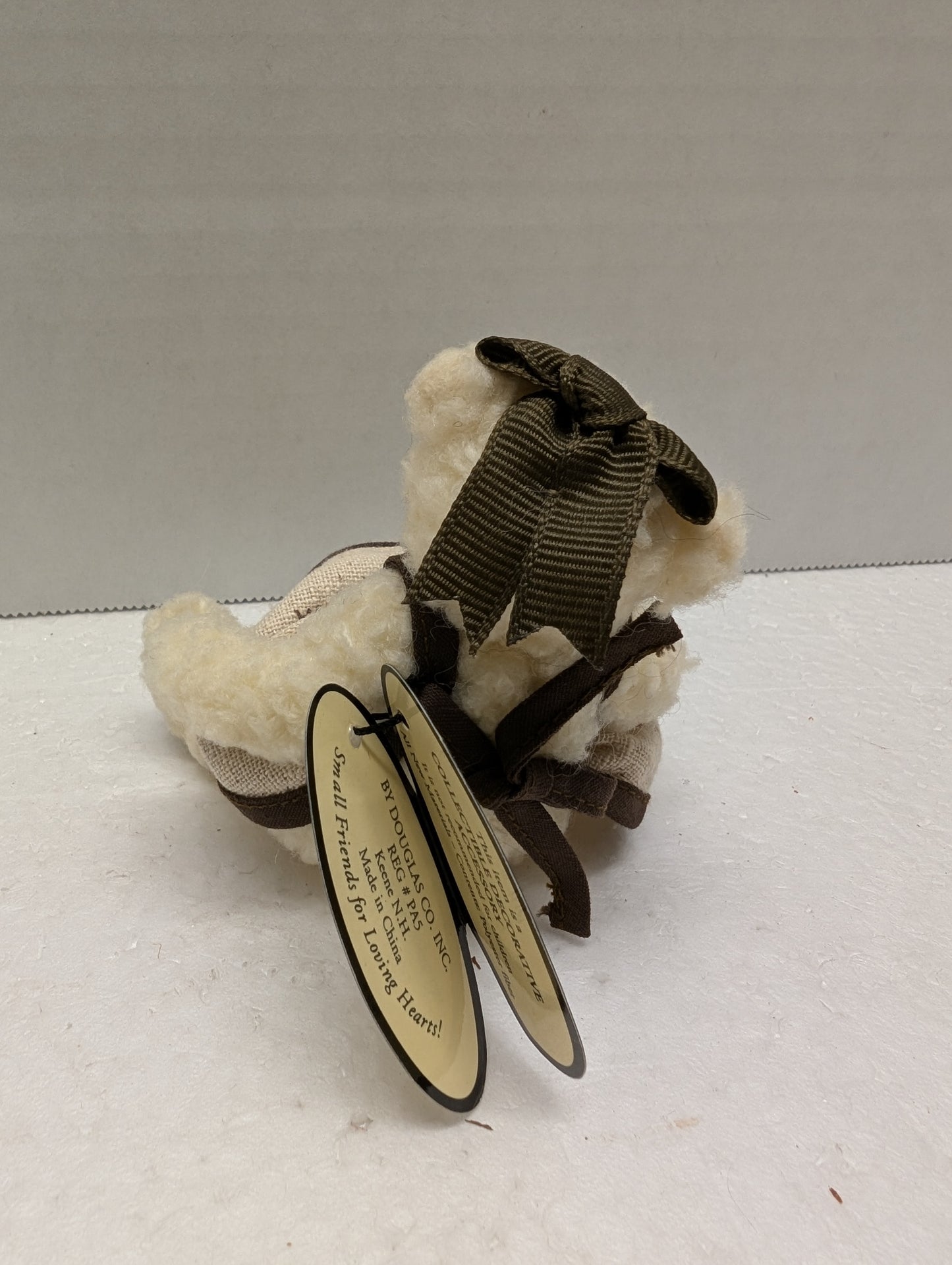 Douglas Miniature Hershey Girl Bear with Hershey on Apron and Hair Ribbon image 4