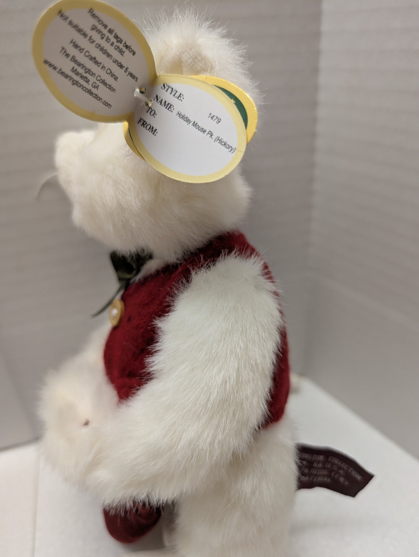 Bearington Collection Dickory Mouse with red vest image 1