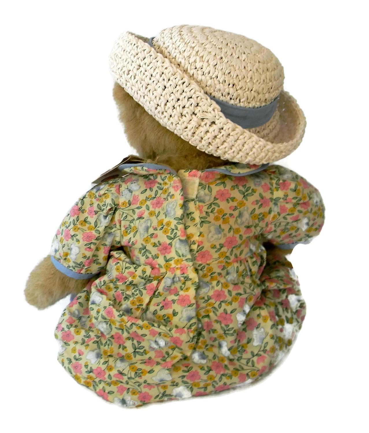 Boyds Bear Plush Heather & Tristan Flowered dress straw hat 82539 image 1