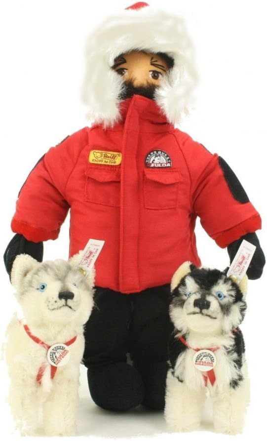 Steiff Mohair 1999 Limited Edition Husky Set & Musher 038624 image 2