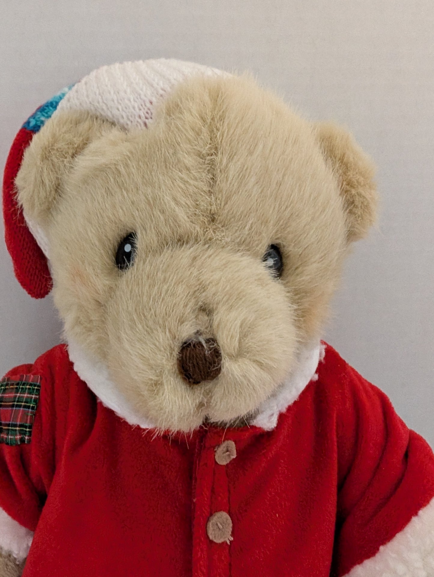 Cherished Teddies Bear Beth Santa Outfit w. Patches Dakin 14" image 7