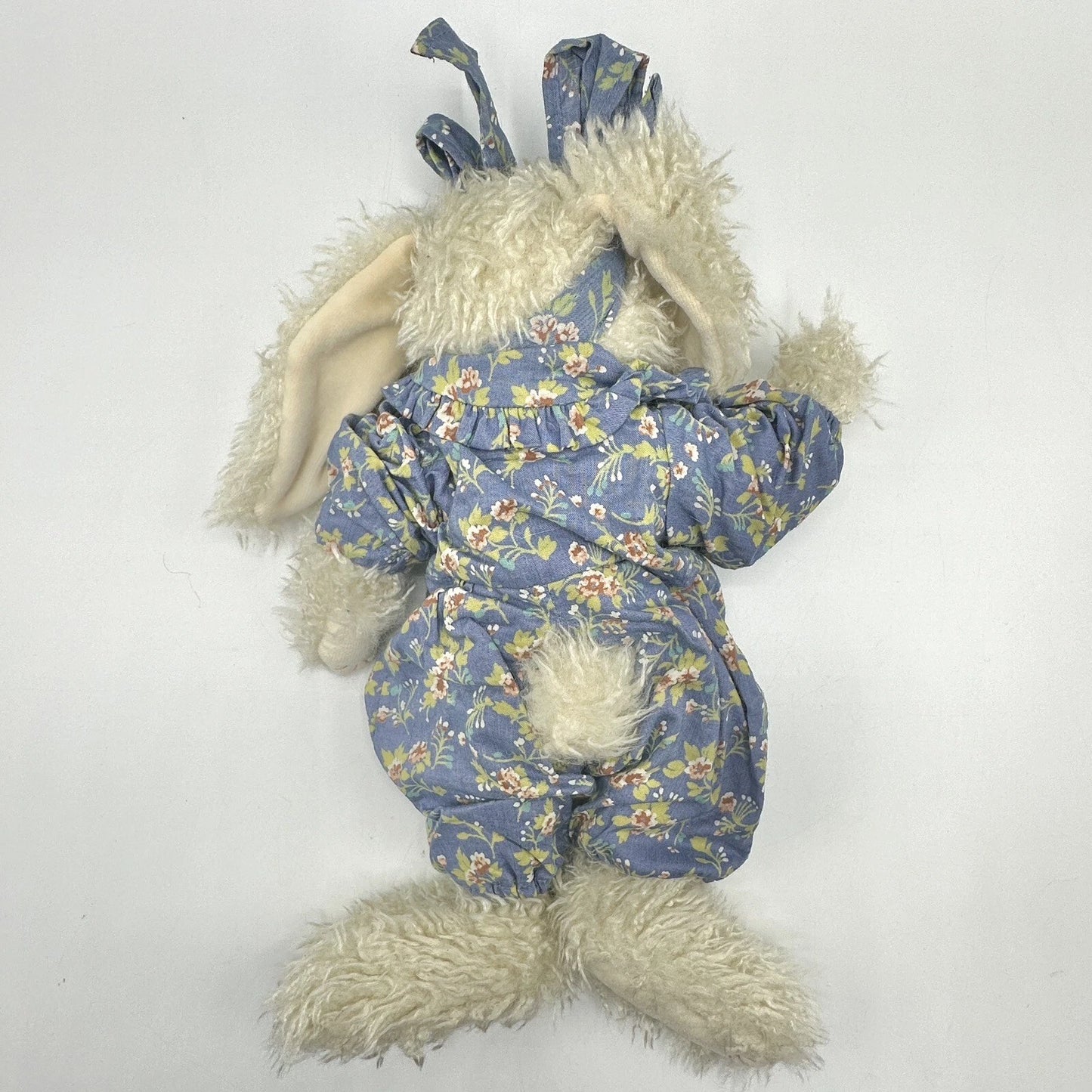 Boyds Hare Anastasia in Blue Floral Romper and Bow 12" 912081 image 4