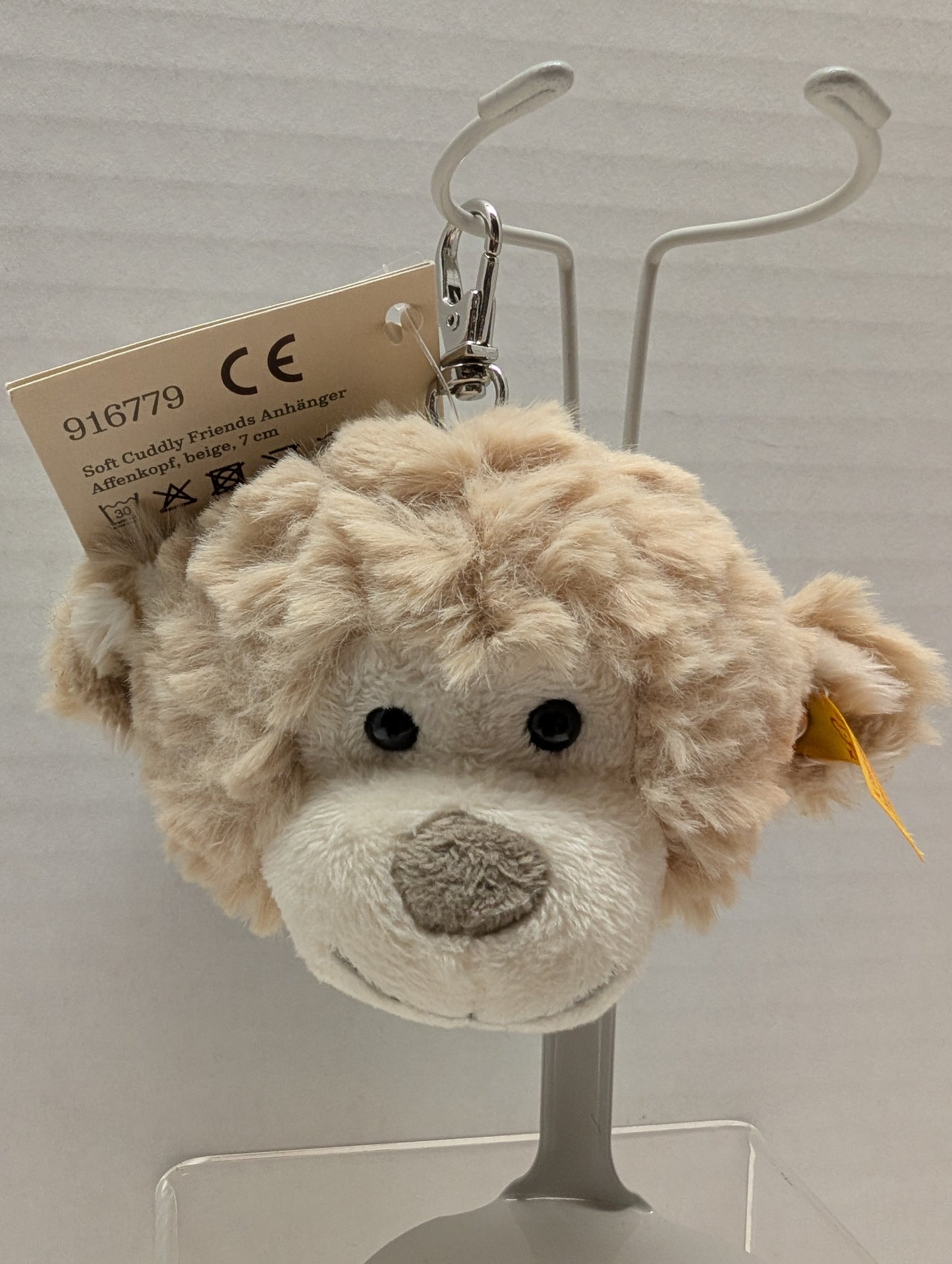 Steiff Keychain Plush Monkey Beige 7 cm image 5