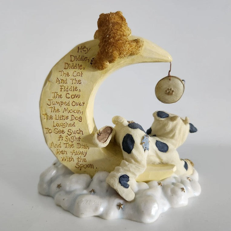Boyds Bear Resin Mookins, Puss & Pooch Hey Diddle Diddle 2459 image 2