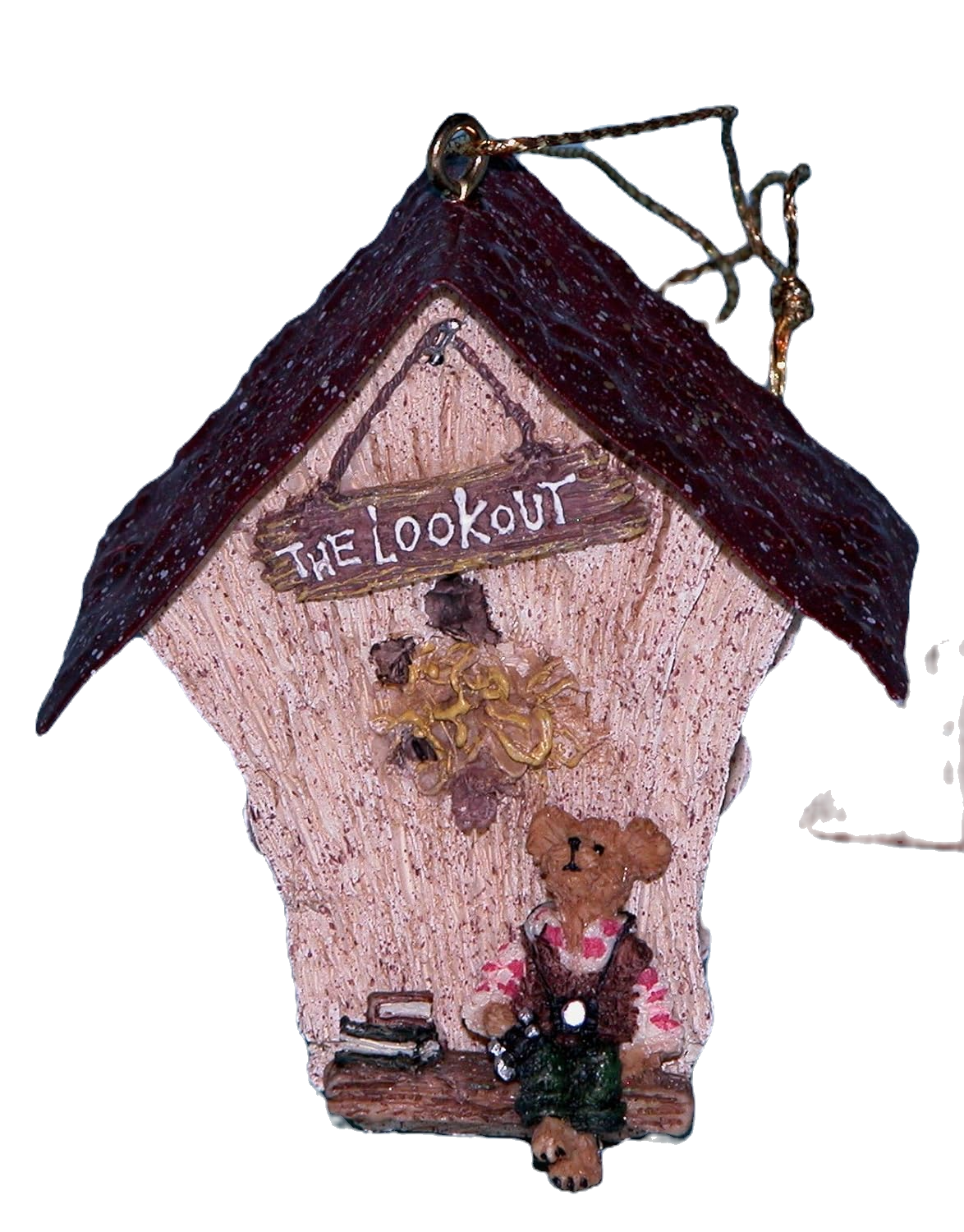 Boyds Ornament Audie The Lookout Mini Birdhouse set of 2 #654453 image 0