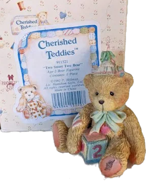 Cherished Teddies - Age 2 Bear, Two Sweet Two Bear, 1992 911313 image 4