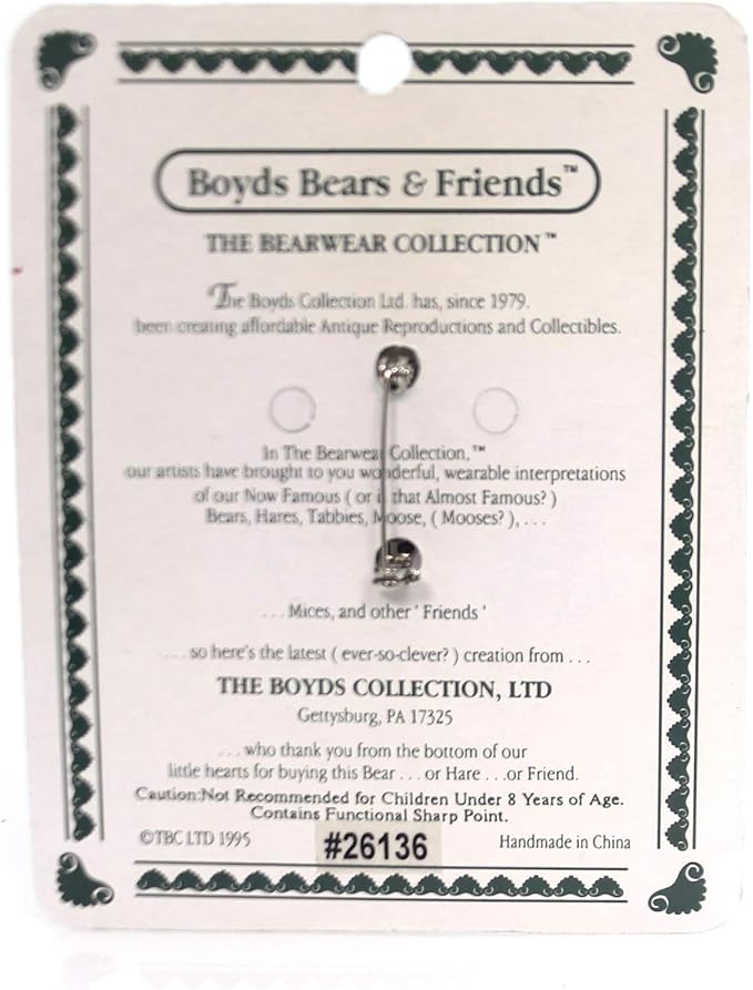 Boyds Pin Bearwear Tweedle Bedeedle Stop & Smell the Flower 26136 image 1