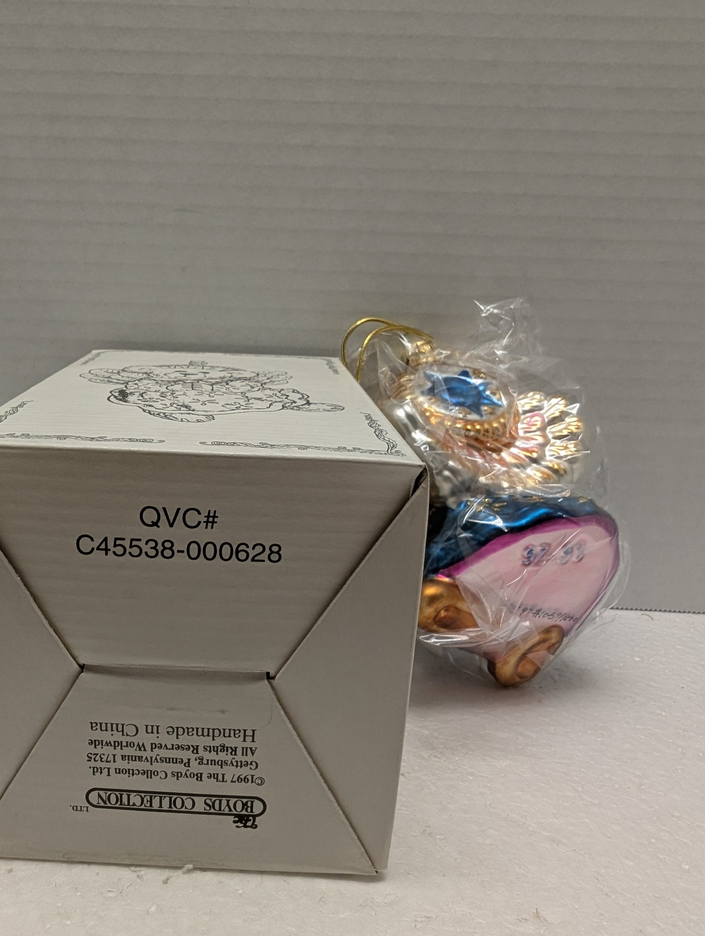 Boyds Glass Ornmanet Angel for QVC C45538-000628 image 3