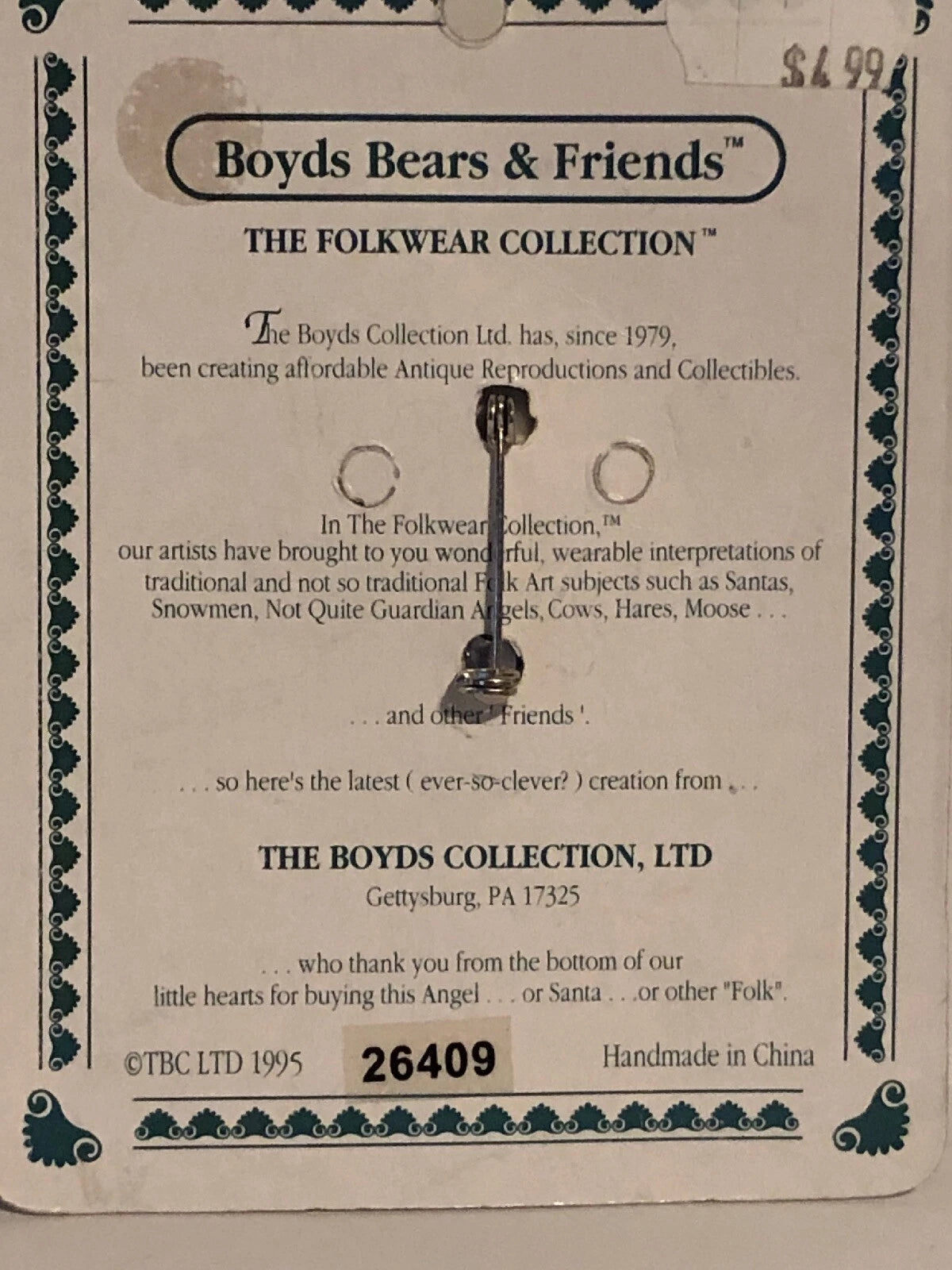 Boyds Pin Folkwear McDivot Golf Lie Golf 26409 image 1