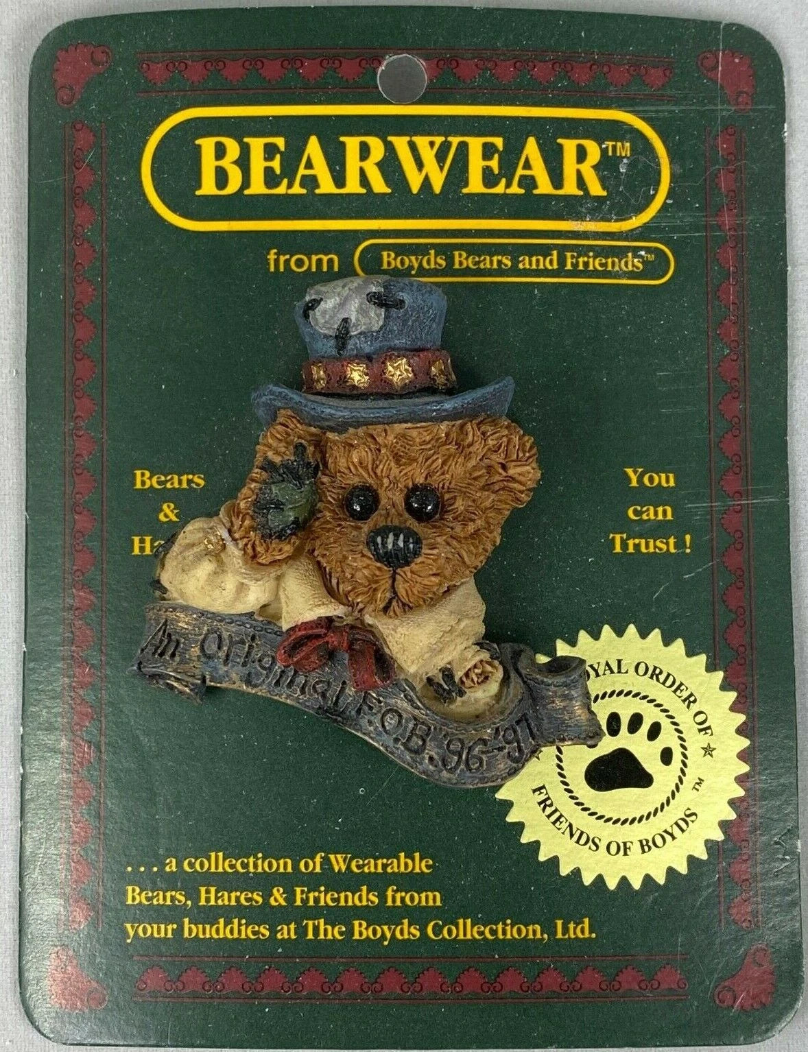 Boyds Pin Bearwear The Head Bean 02001-81 image 2