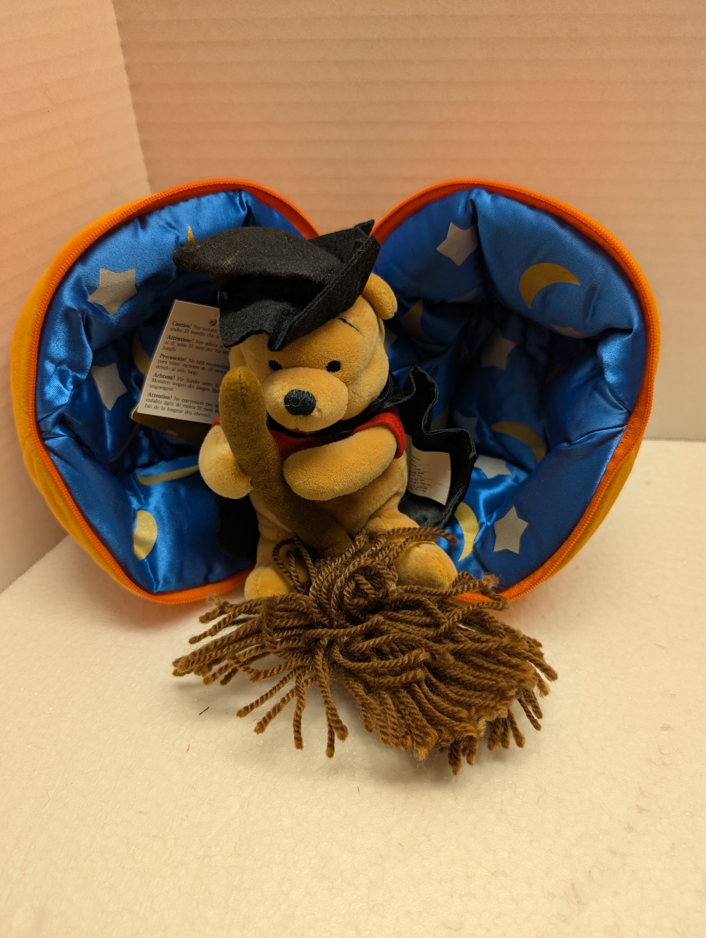 Disney Bean Bag Pumpkin with Witch Pooh Bean Bag inside image 2