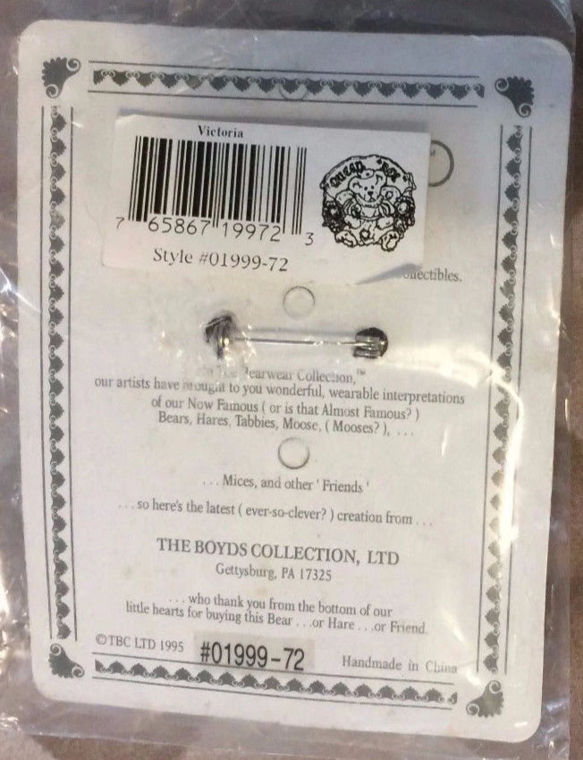 Boyds Pin Bearwear Victoria Queen Bee 1999-72 image 2