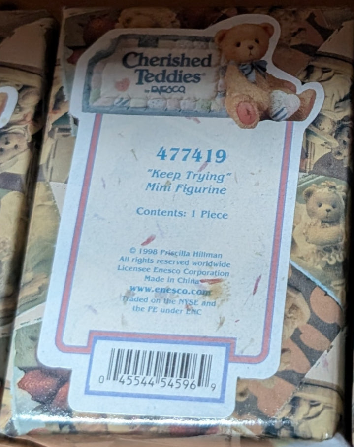 Cherished Teddies Keep Trying Mini Figurine 477419 image 2