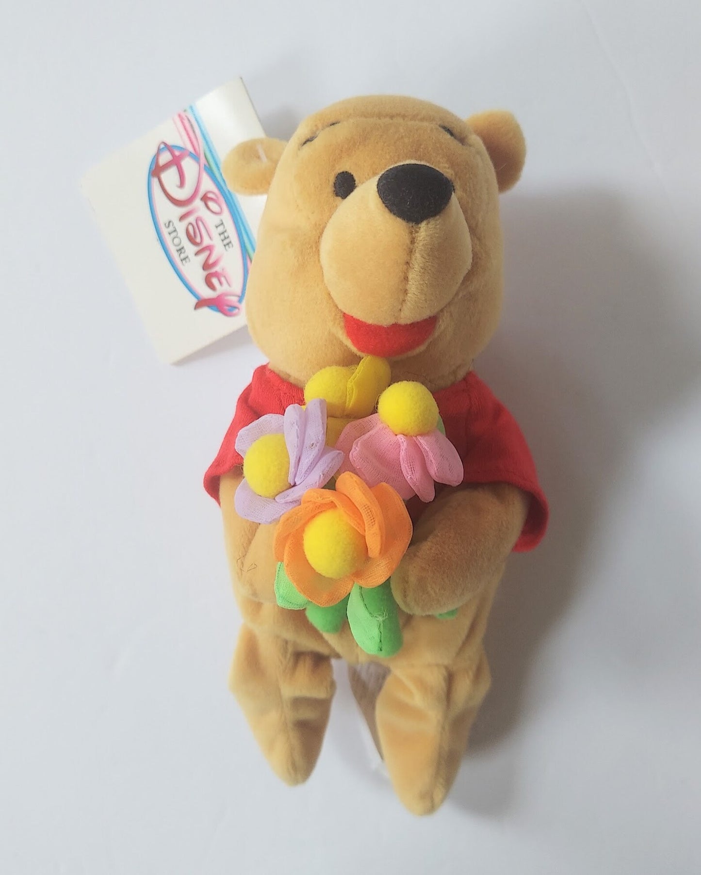 Disney Bean Bag Mini Flower Pooh 8" Holding Flower Bouquet image 6