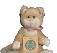 Boyds Cat Thoreau 8" Light orange & off white 5740-08 image 1