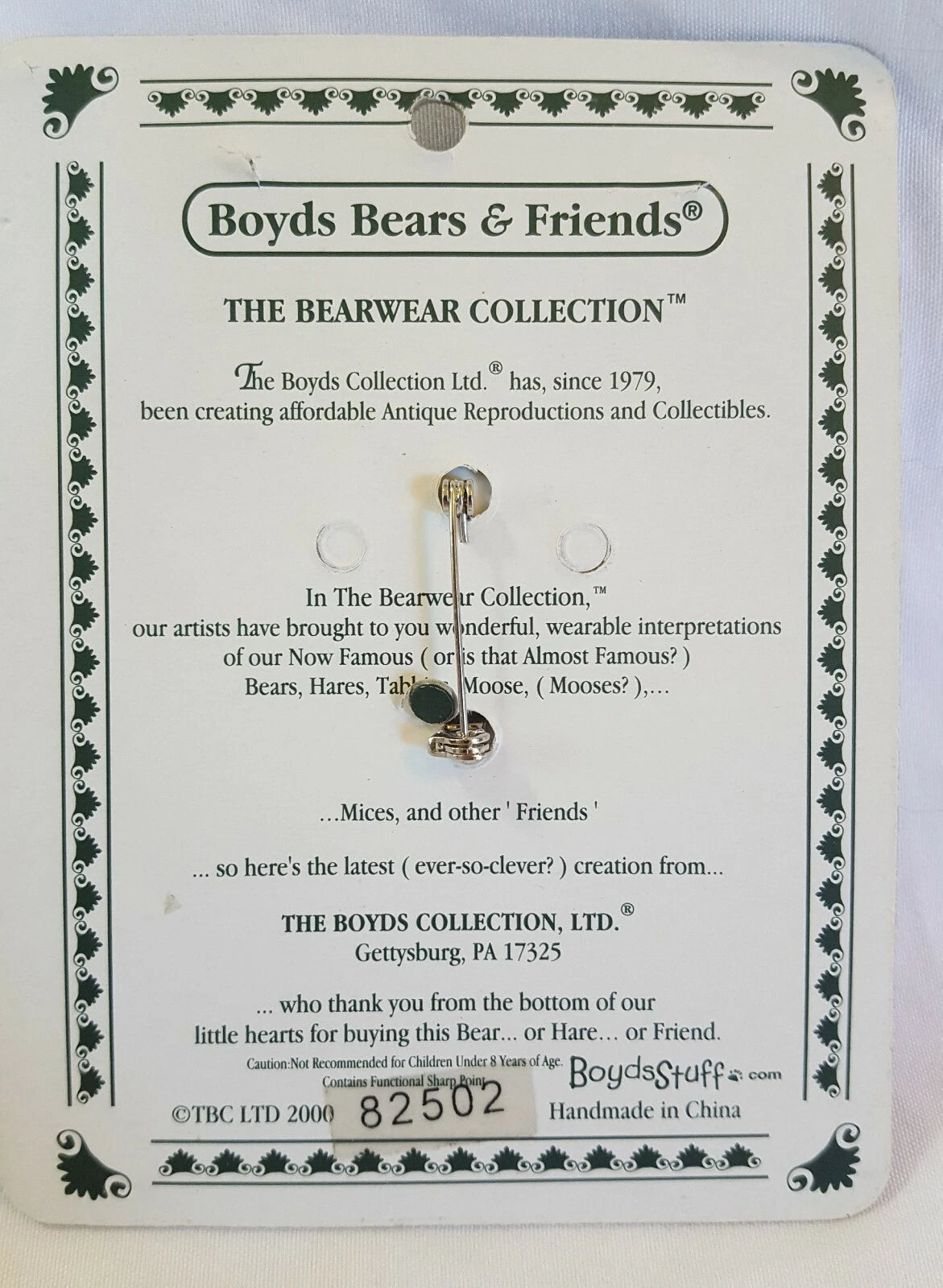 Boyds Pin Bearwear Pin Bestest Mom 82502 image 2