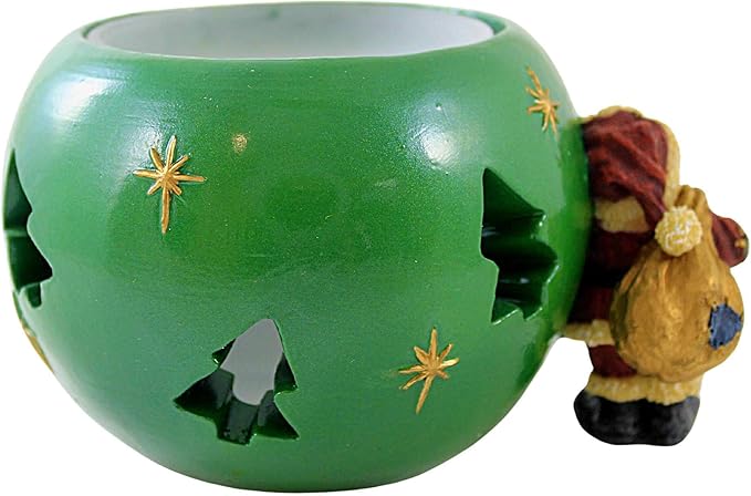 Boyds Votive BS Klaus Kringlebear Deck the Halls #27732 BS image 2