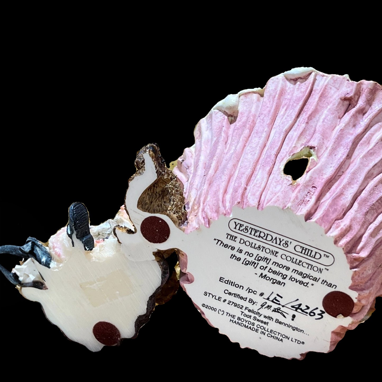 Boyds Votive DS Felicity w.Bennington Toot Sweet 27952 DS image 1