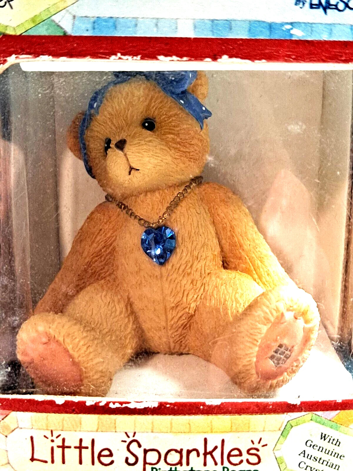 Cherished Teddies Little Sparkles September Birthstone Bear image 4