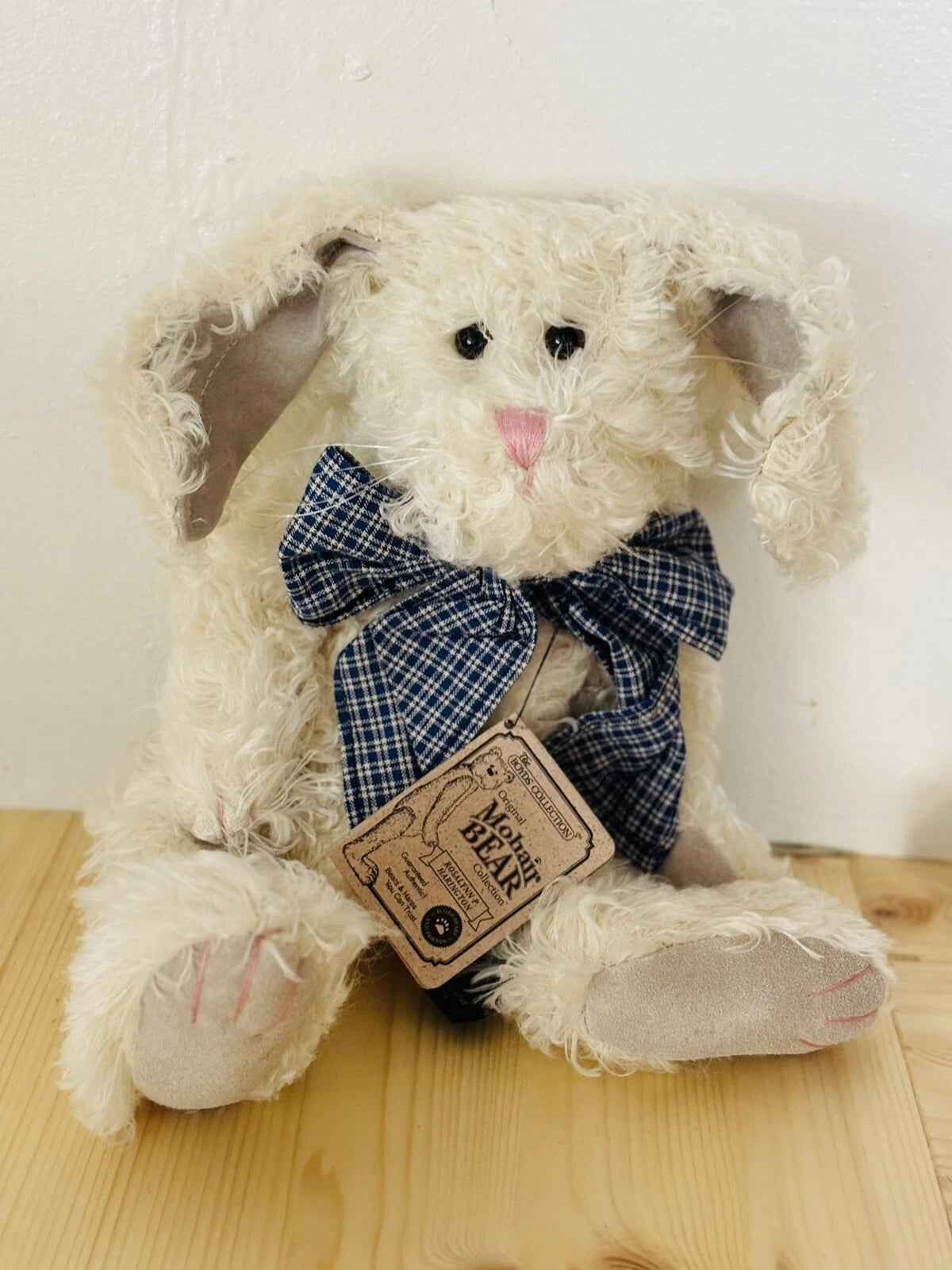 Boyds Mohair Rosalynn P Harrington 12" white mohair Rabbit image 0