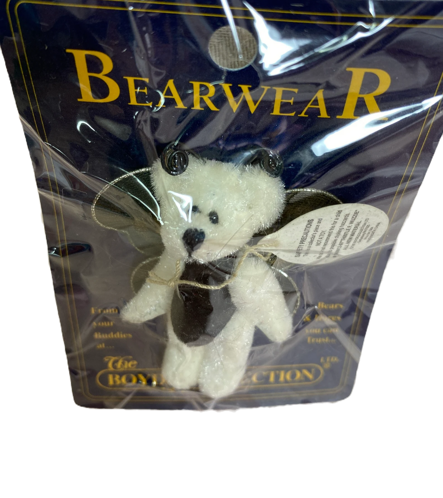 Boyds Pin Bearwear Thistle F. WUZZIE Butterfly Fabric Pin  599912-07 image 0