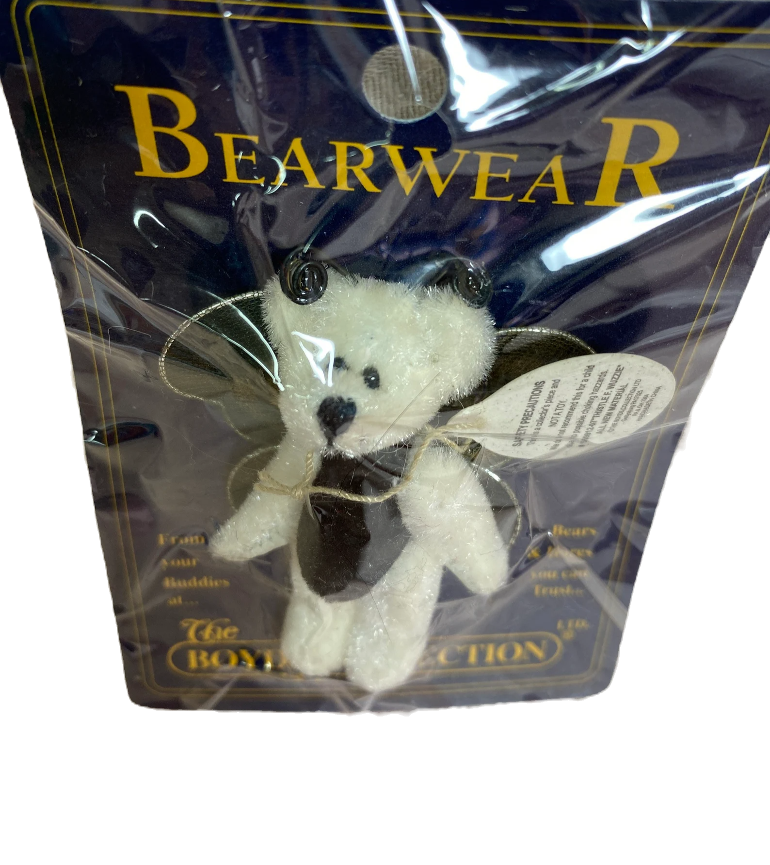 Boyds Pin Bearwear Thistle F. WUZZIE Butterfly Fabric Pin  599912-07 image 0