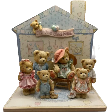 Cherished Teddies Family Set/7 Our Cherished Family Figurines # 651125 image 0