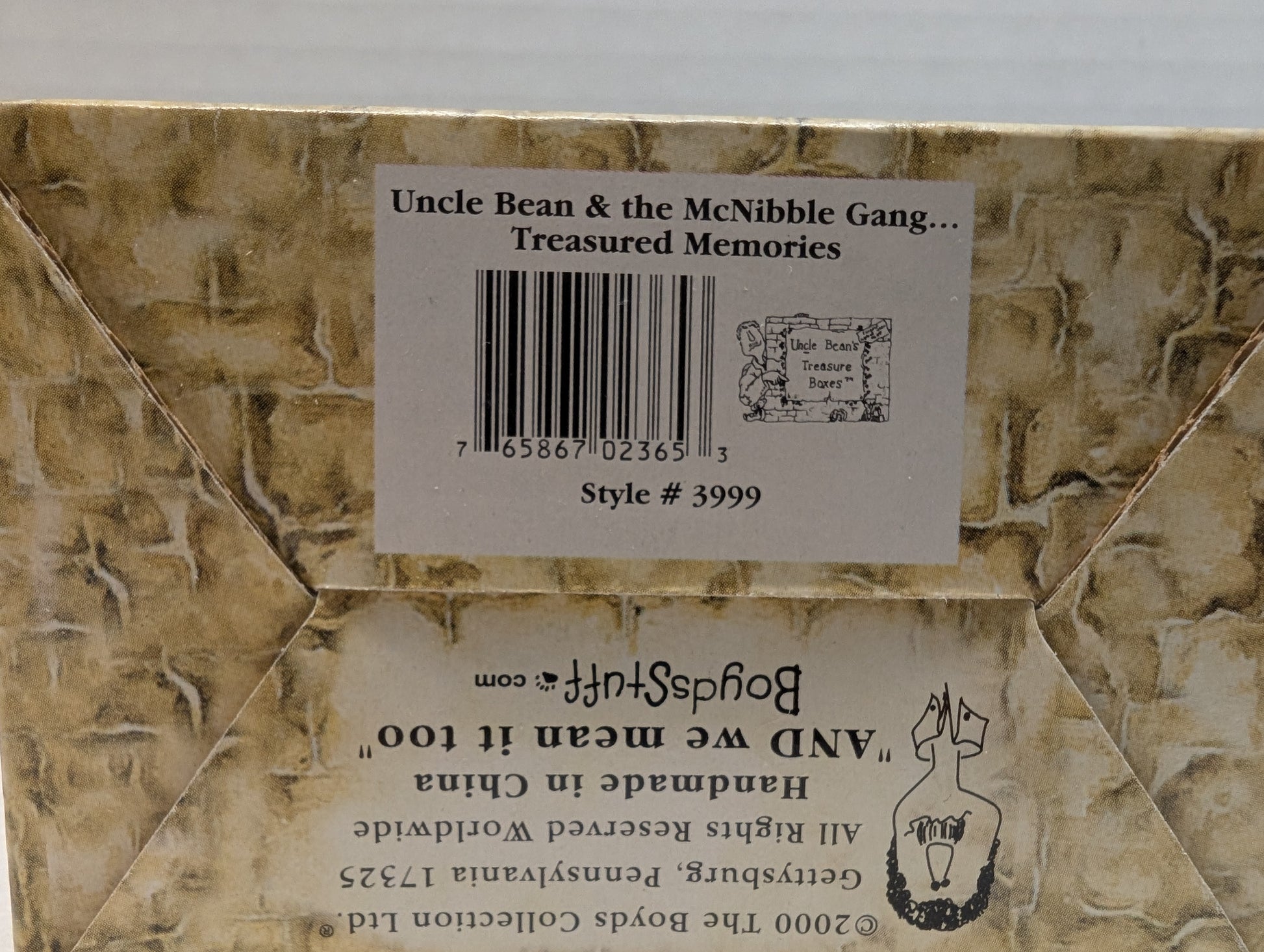 Boyds Treasure Box Uncle Bean & McNibble Gang  sign (approx: 4 x 2.5 inches) image 5