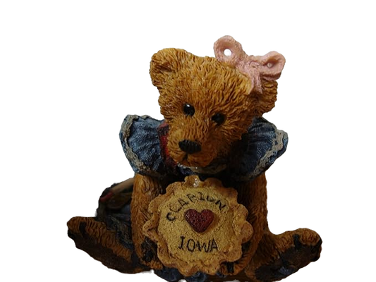 Boyds Bear Resin Clarion Iowa 1995 Figurine Sweetie Pie image 0