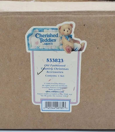 Cherished Teddies 533823 Christmas Old Fashioned Accessories Set image 5