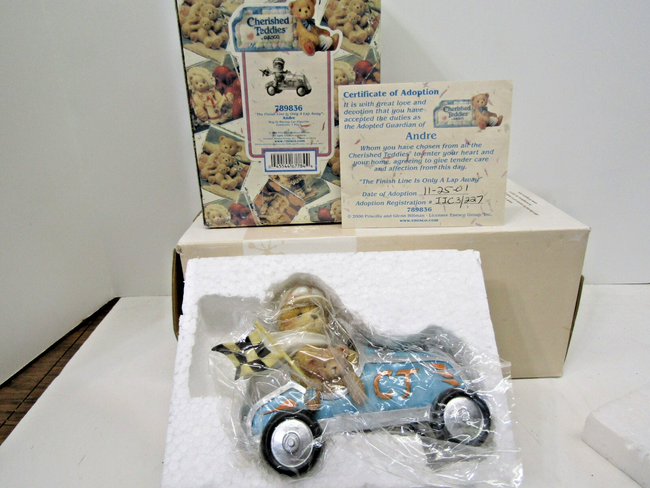 Cherished Teddies ANDRE The Finish Line Is Only A Lap Away Race Car 789836 image 7