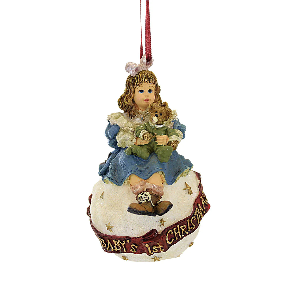 Boyds Ornament Amy & Sam  Baby's First Christmas 25857 image 2