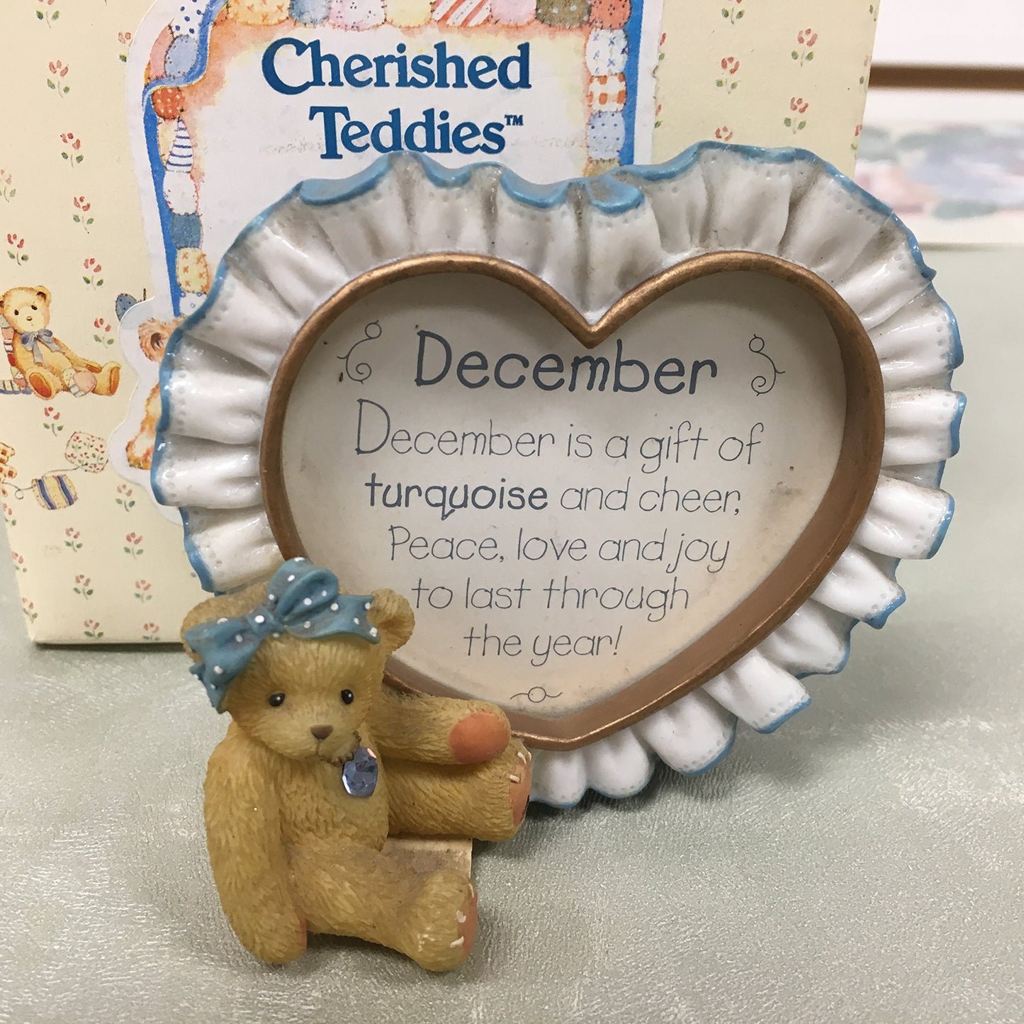 Cherished Teddies December Birthstone Picture Frame 311723 image 1
