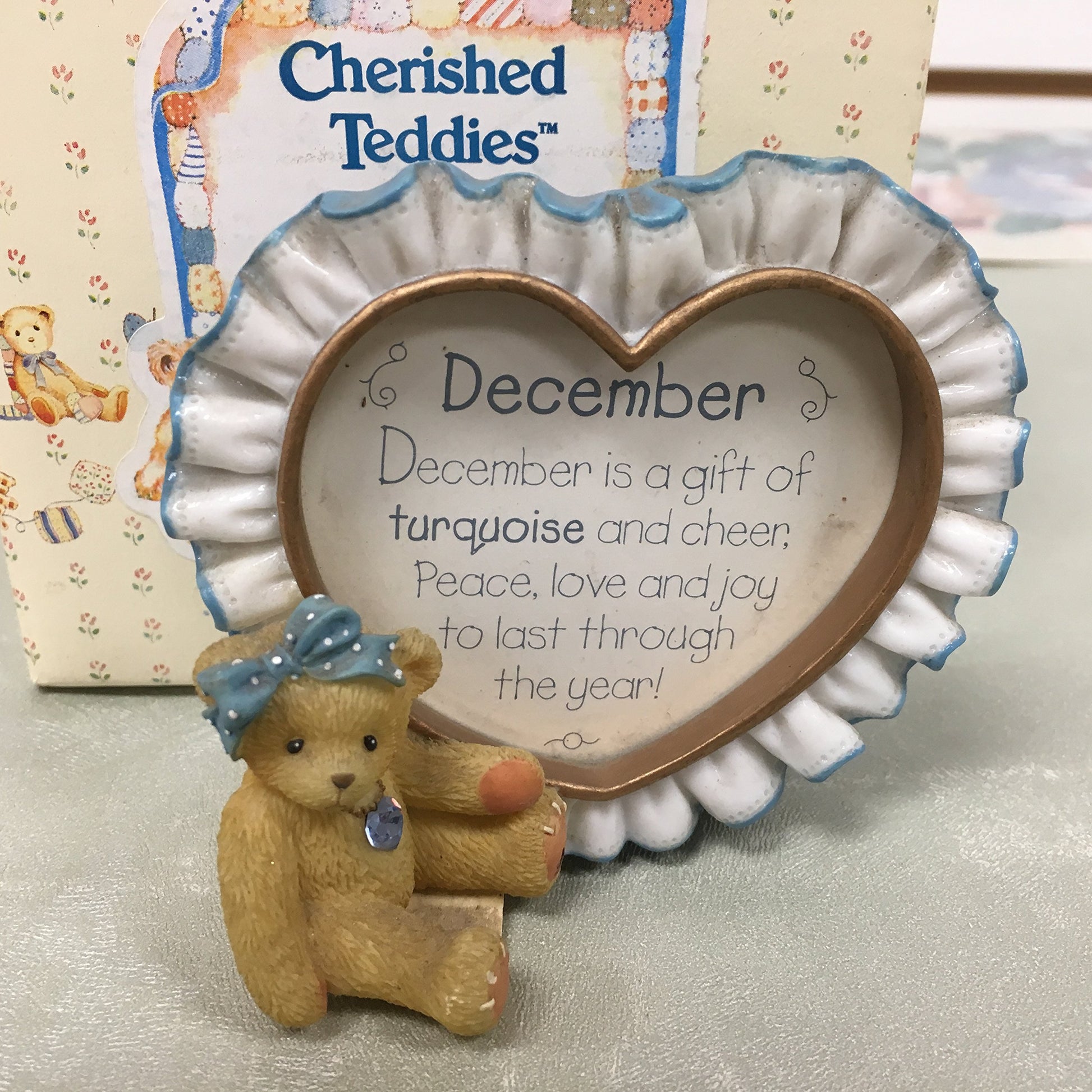 Cherished Teddies December Birthstone Picture Frame 311723 image 1