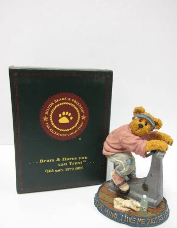 Boyds Bear Resin R. S. Huffenpuff  Never Mind, I'll Buy a Bigger Size 2277904 image 3