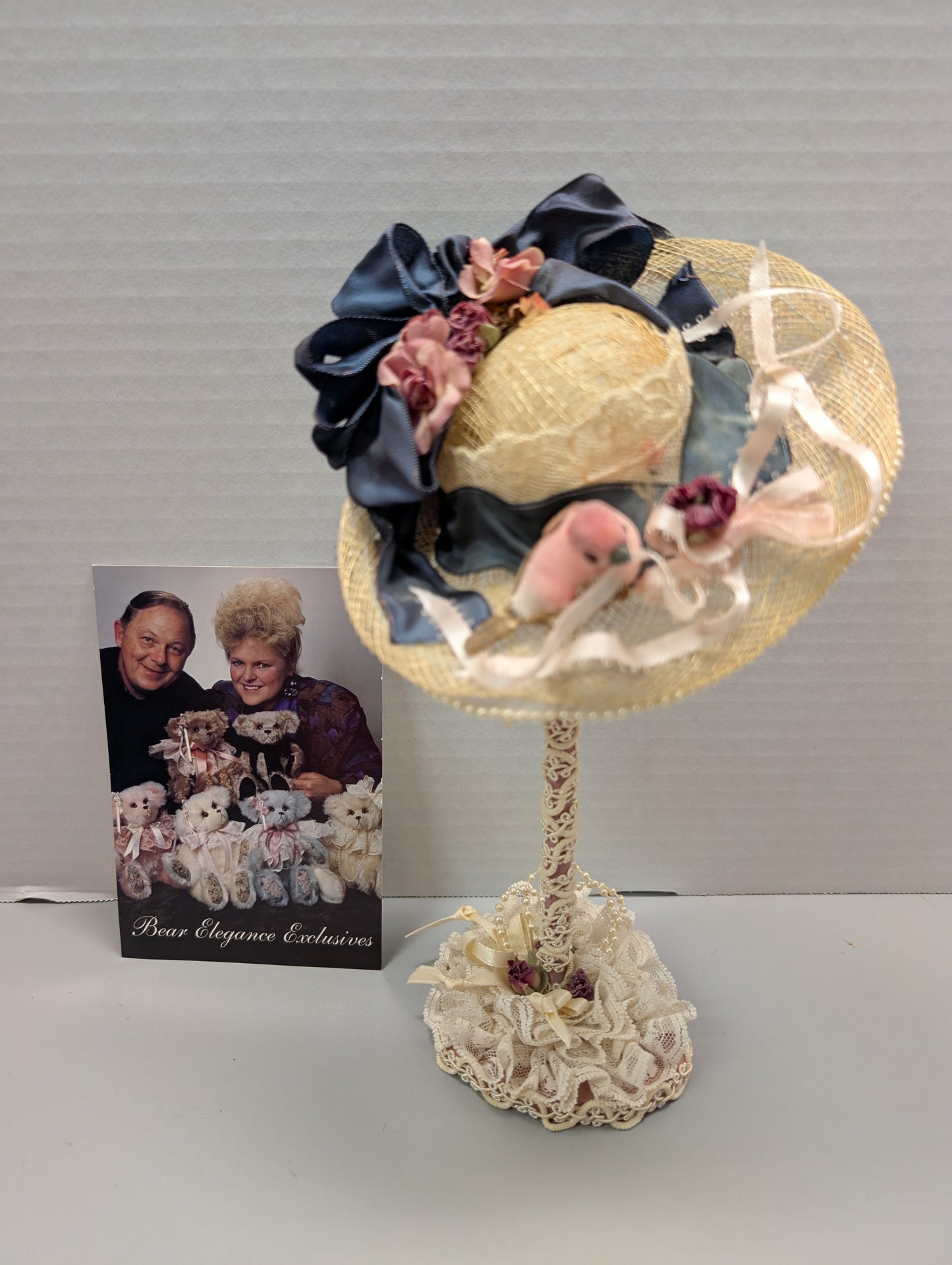 Artist Bear Elegance Original Designs Hat Stand and Hat 9.5 Inches image 12