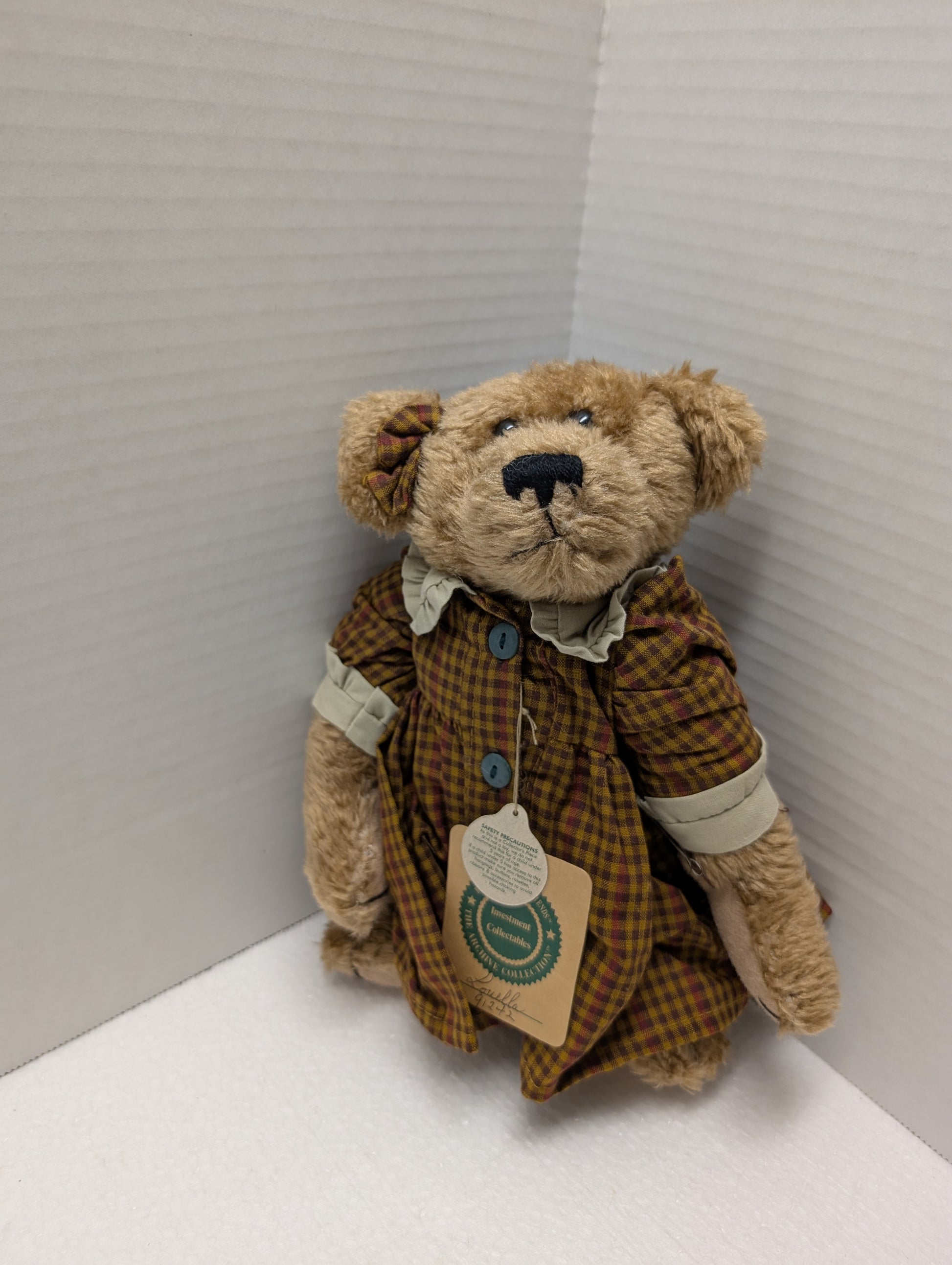 Boyds Bear Plush Louella Plaid  91242 image 3