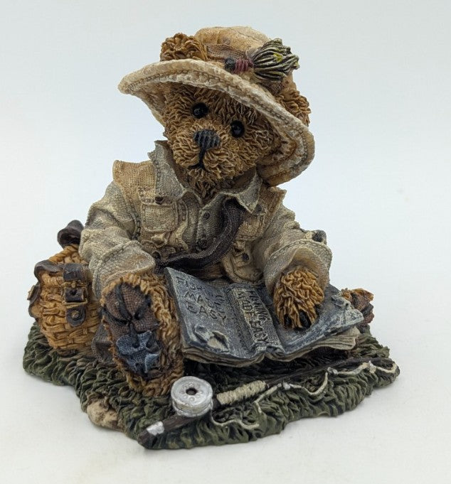 Boyds Bear Resin Otis the Fisherman 22496  Fishing image 0