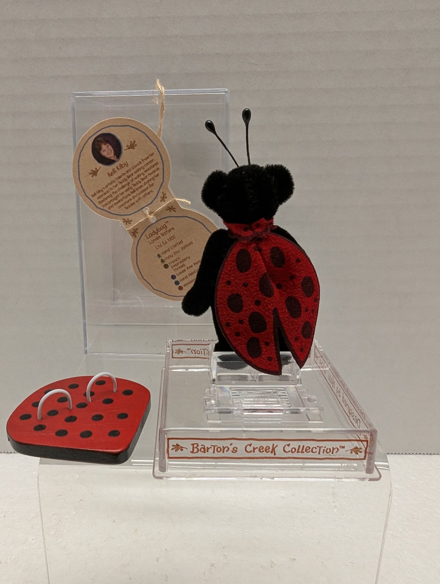 Gund Barton's Creek Artist Designed Mini Bear Ladybug Bear #72001 image 3