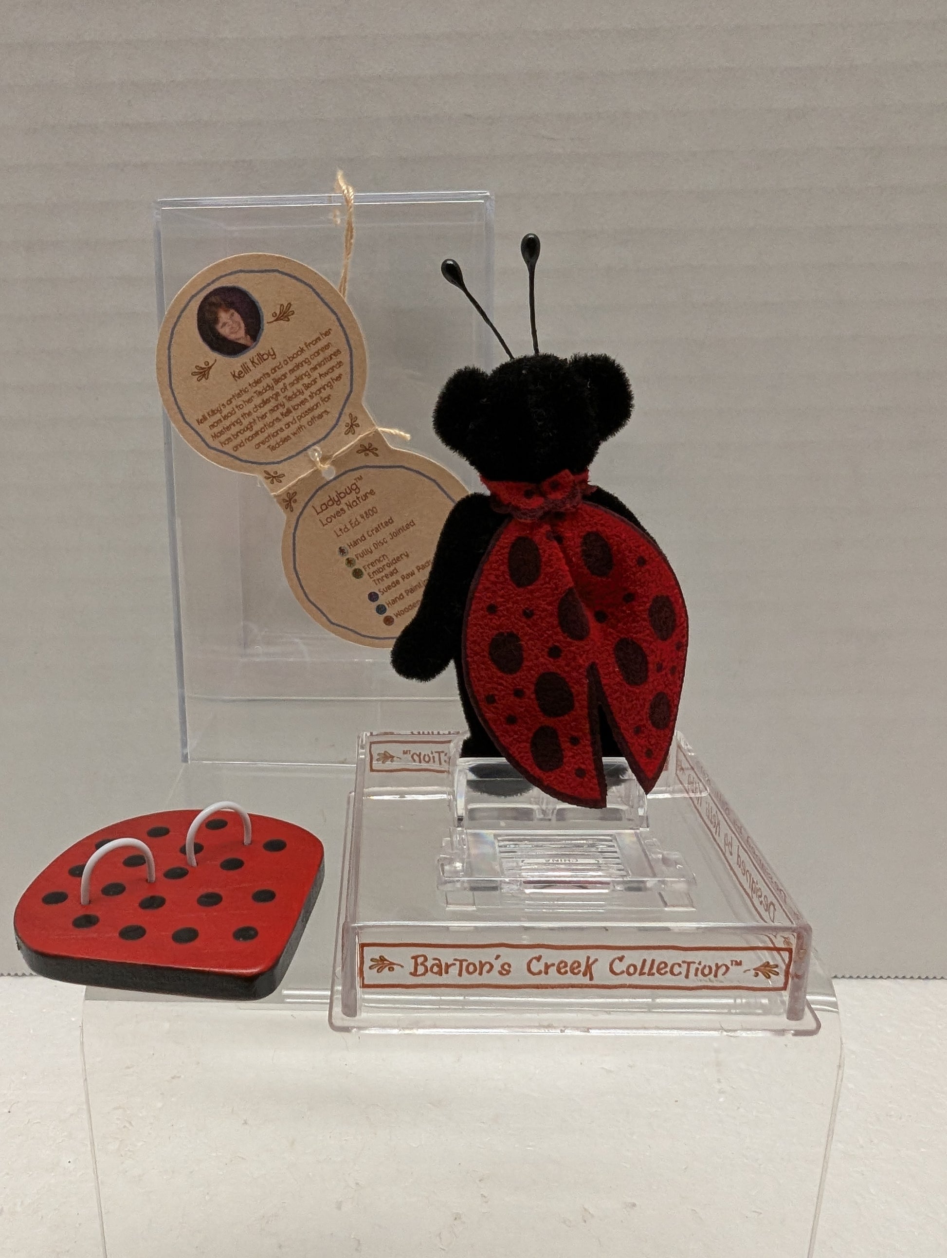 Gund Barton's Creek Artist Designed Mini Bear Ladybug Bear #72001 image 3
