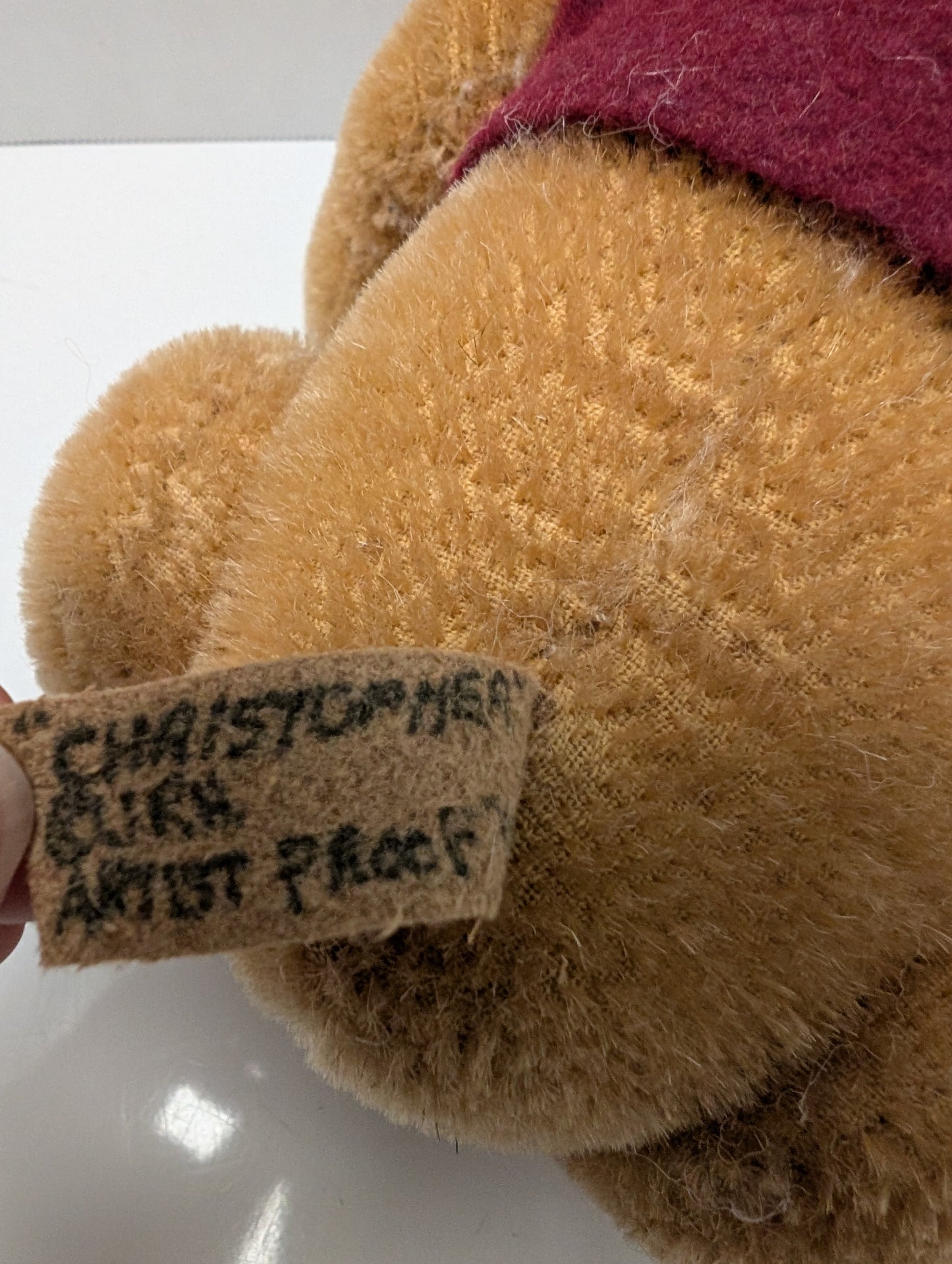 Artist Bear by Jay Hadly "Christopher" Pooh Artist Proof 1995 image 1