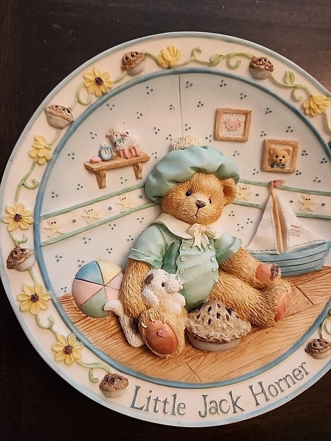 Cherished Teddies  Plate Little Jack Horner 151998 6.5 image 1