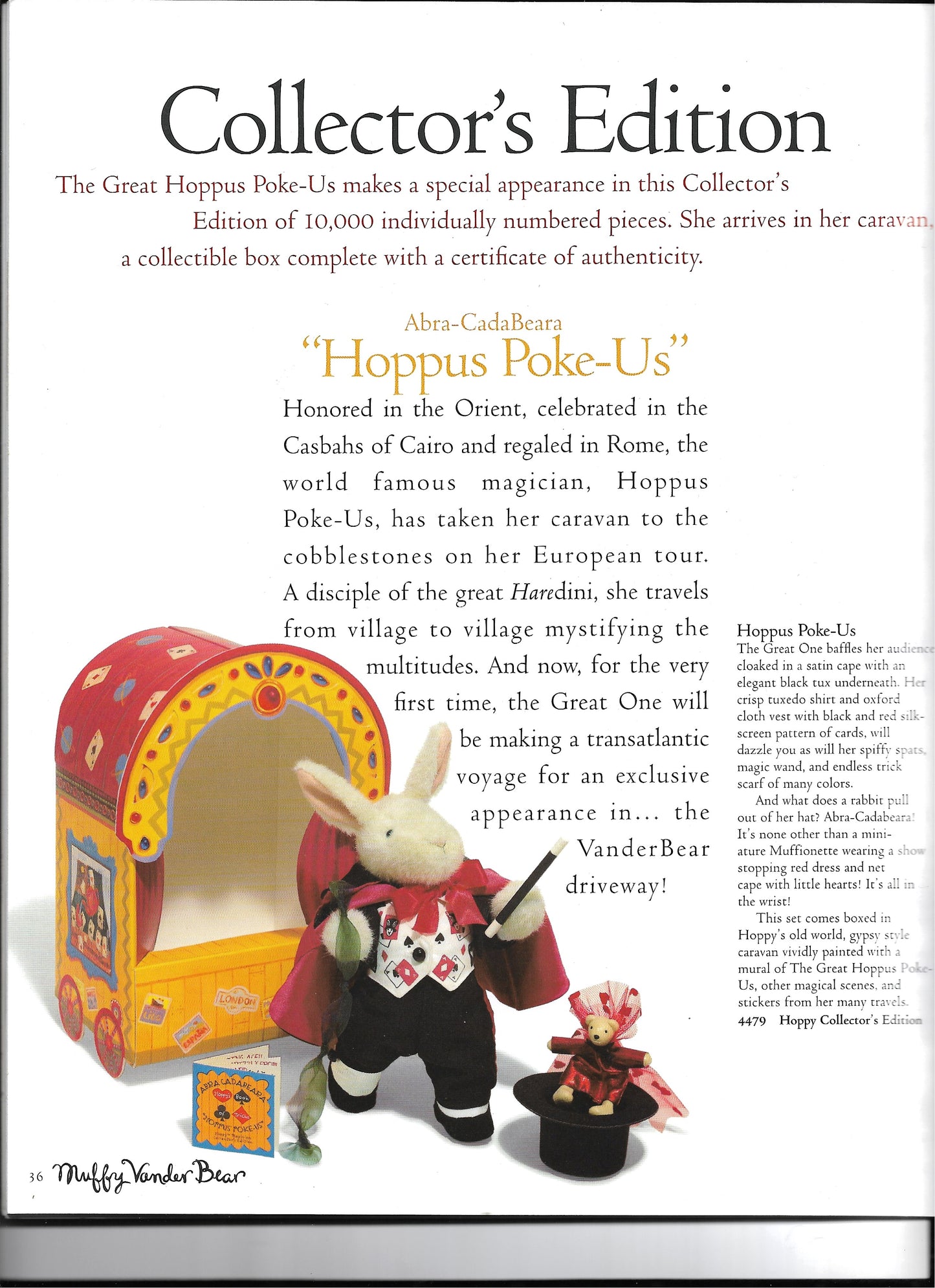 North American Hoppy  Magician Collector's Edition Hoppy VanderHare  #4479 image 0