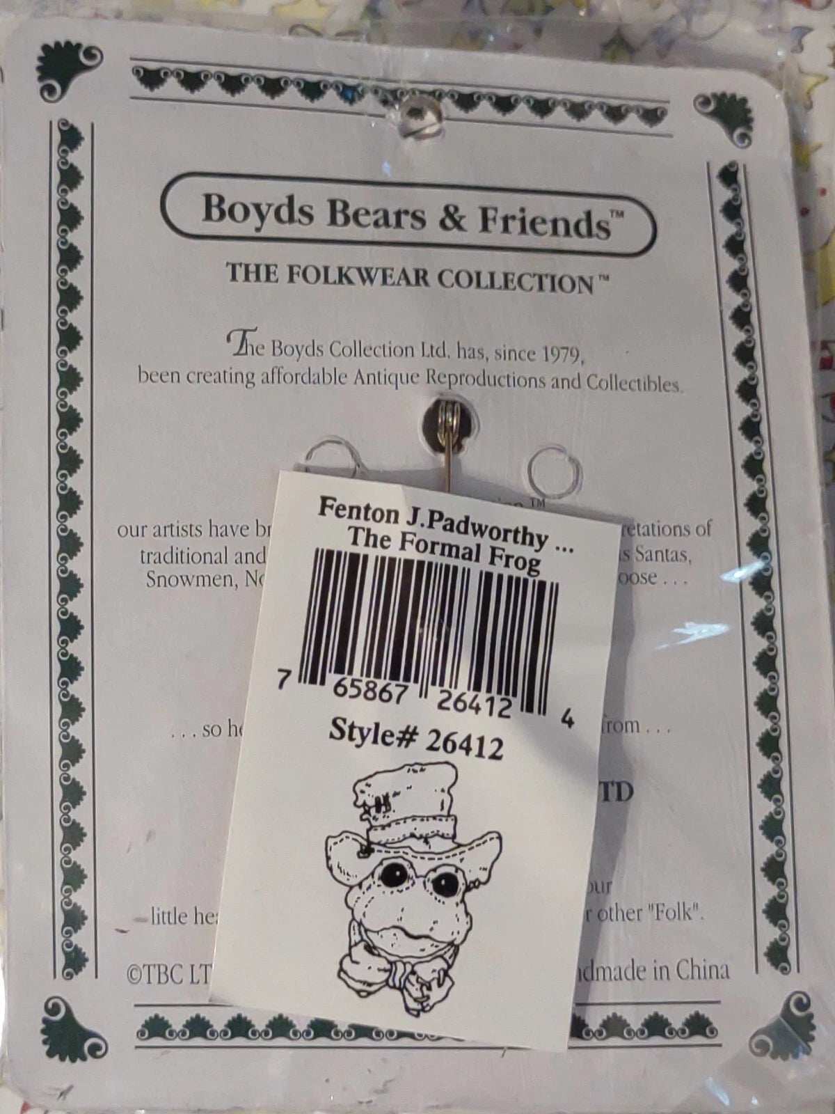 Boyds Pin Folkwear Fenton J Padworthy The Formal Frog 26412 image 4